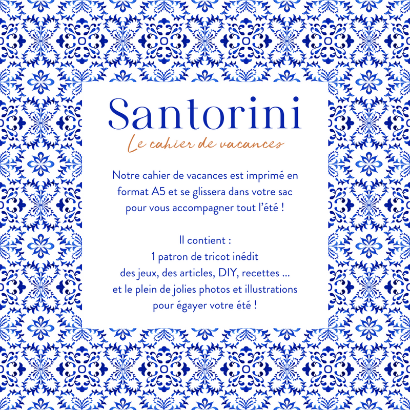 Cahier de vacances "Santorini"