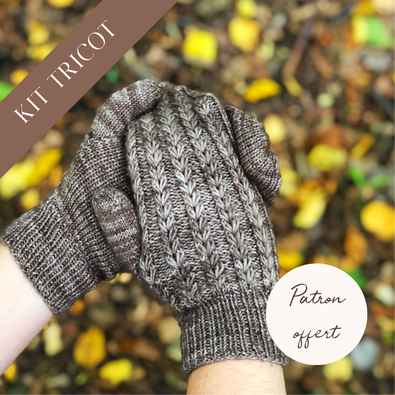 Kit tricot - Moufles Velvet