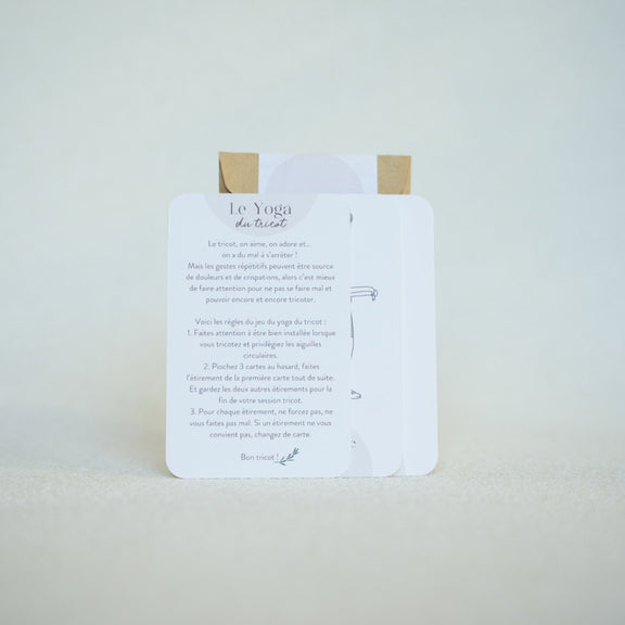 Cartes Yoga du tricot Lolilafée