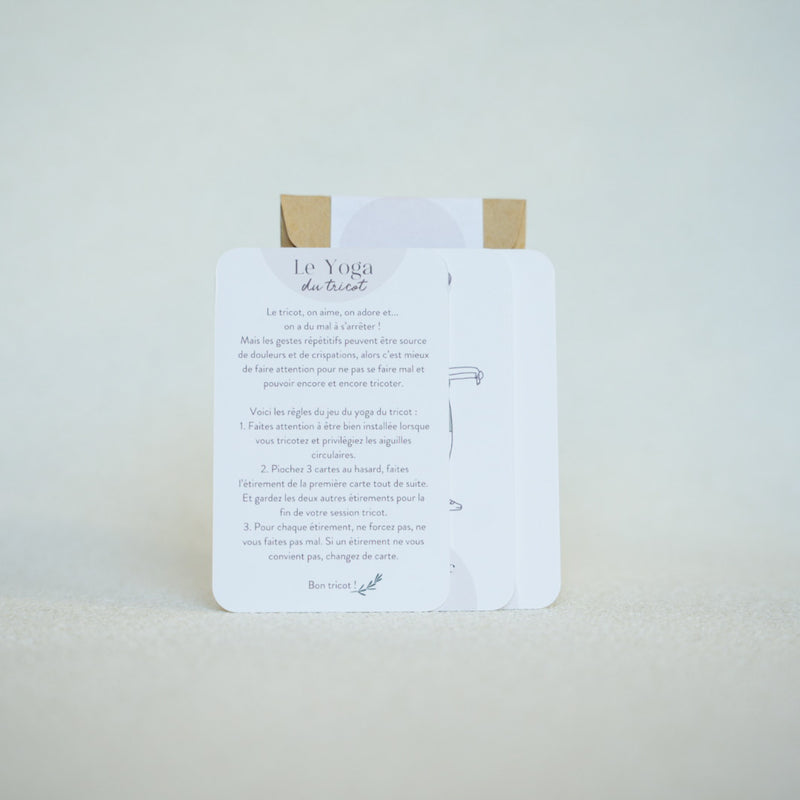 Cartes Yoga du tricot Lolilafée
