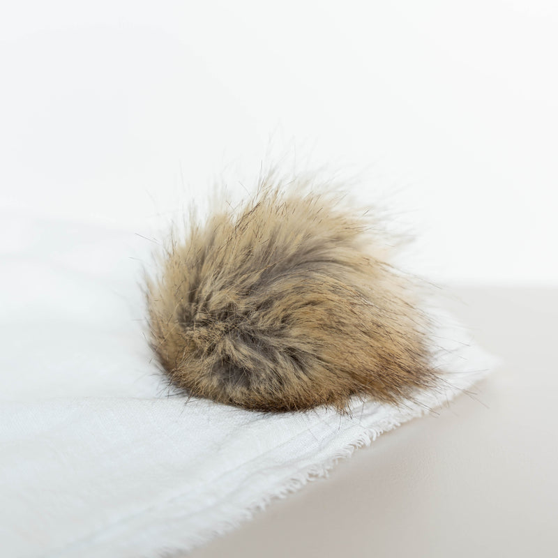 Pompon en fausse fourrure - Lapin