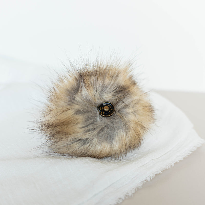 Pompon en fausse fourrure - Lapin