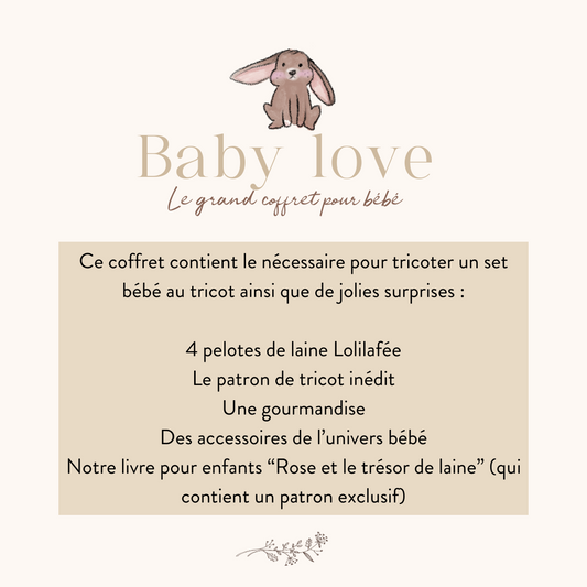 Coffret “Baby Love” – Grand + Livre