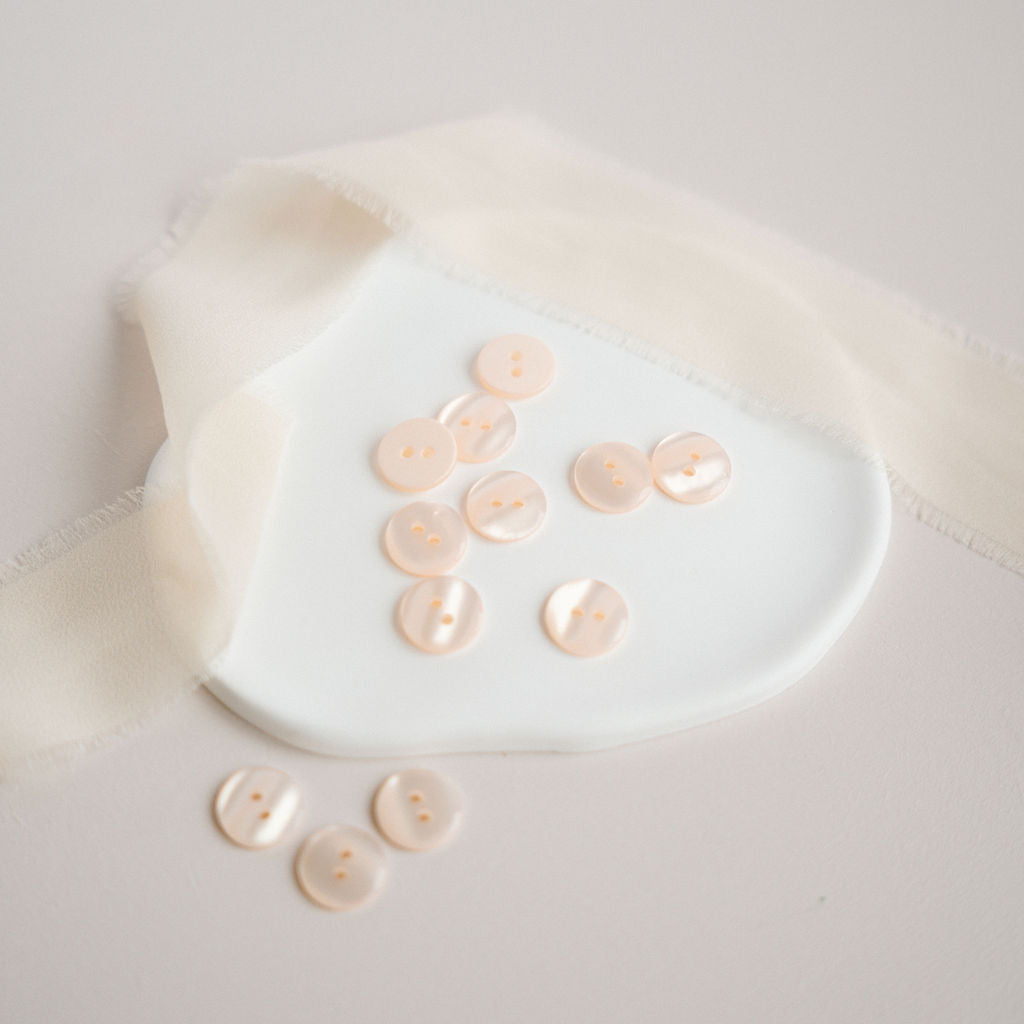 Boutons "Shiny" - Pivoine