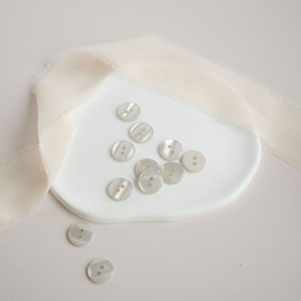 Boutons "Shiny" - Perle