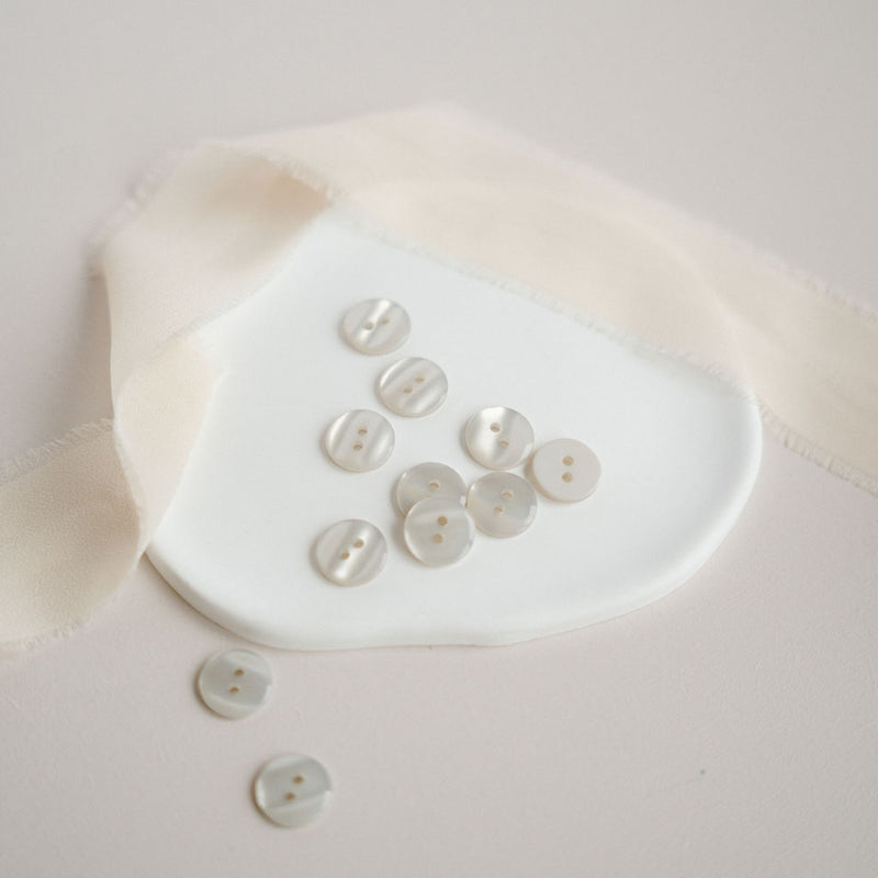 Boutons "Shiny" - Perle