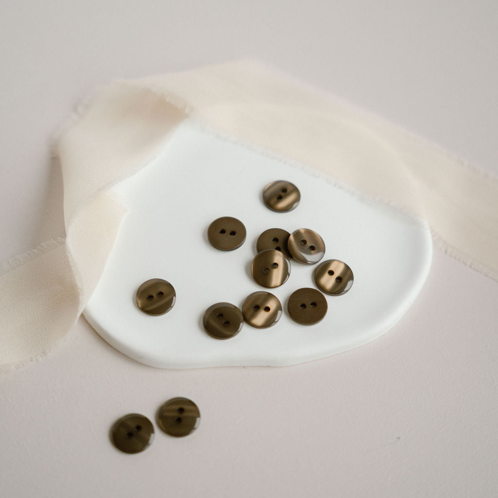 Boutons "Shiny" - Kaki