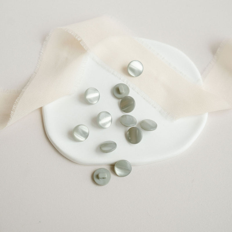 "Plump" buttons - Sage