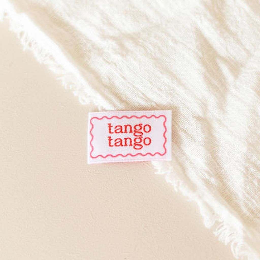 Etiquette tissée "Tango Tango"