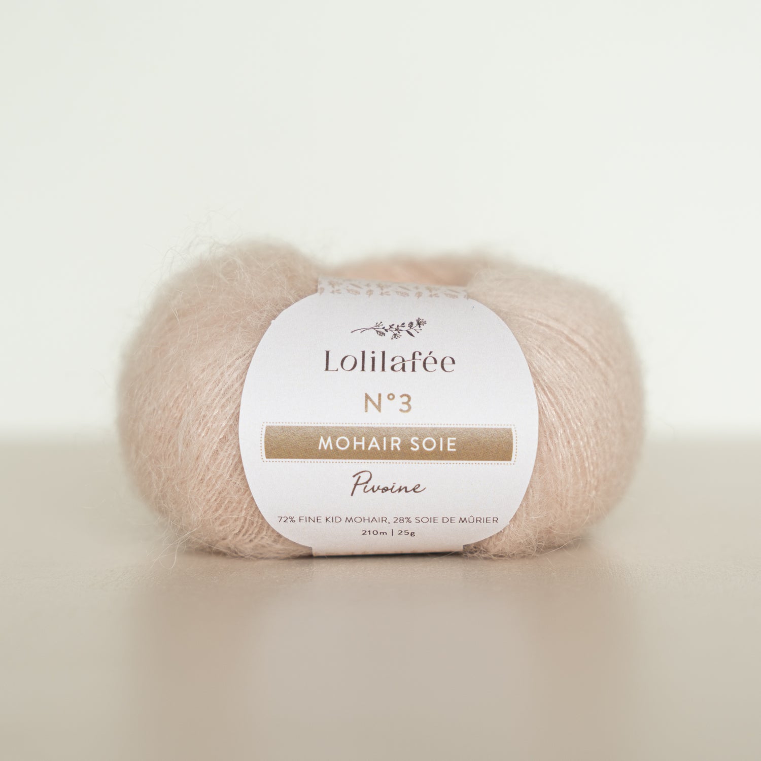 N°3 – Mohair Soie – Pivoine