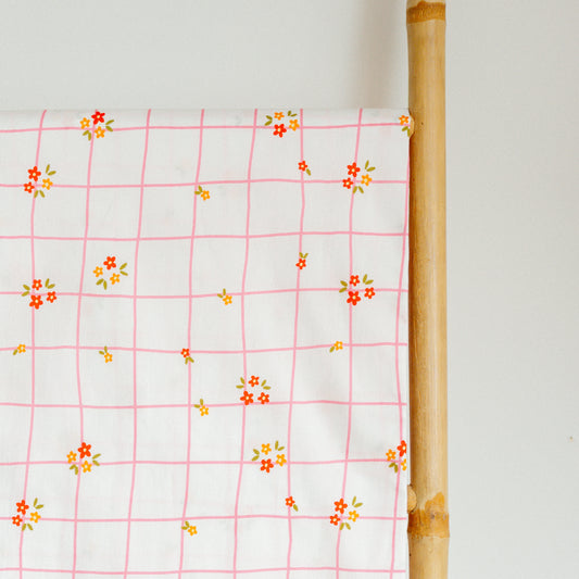 Quadrille Flowers - Coton