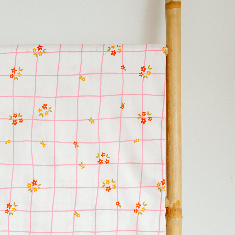 Quadrille Flowers - Coton
