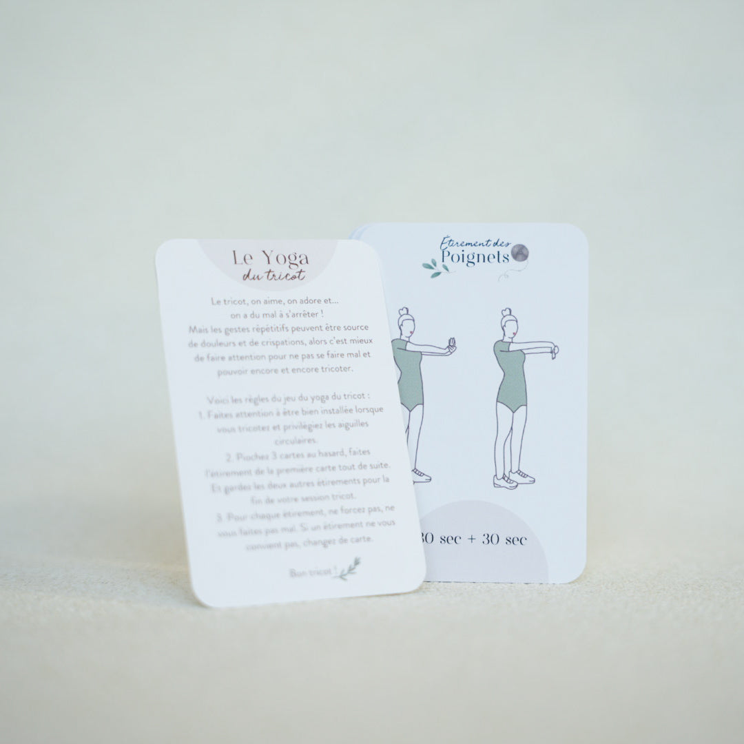 Cartes Yoga du tricot Lolilafée